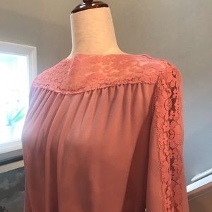 VINTAGE 70s 👗 BOHO Maxi Dress Exceptional Find Belted Dusty Pink